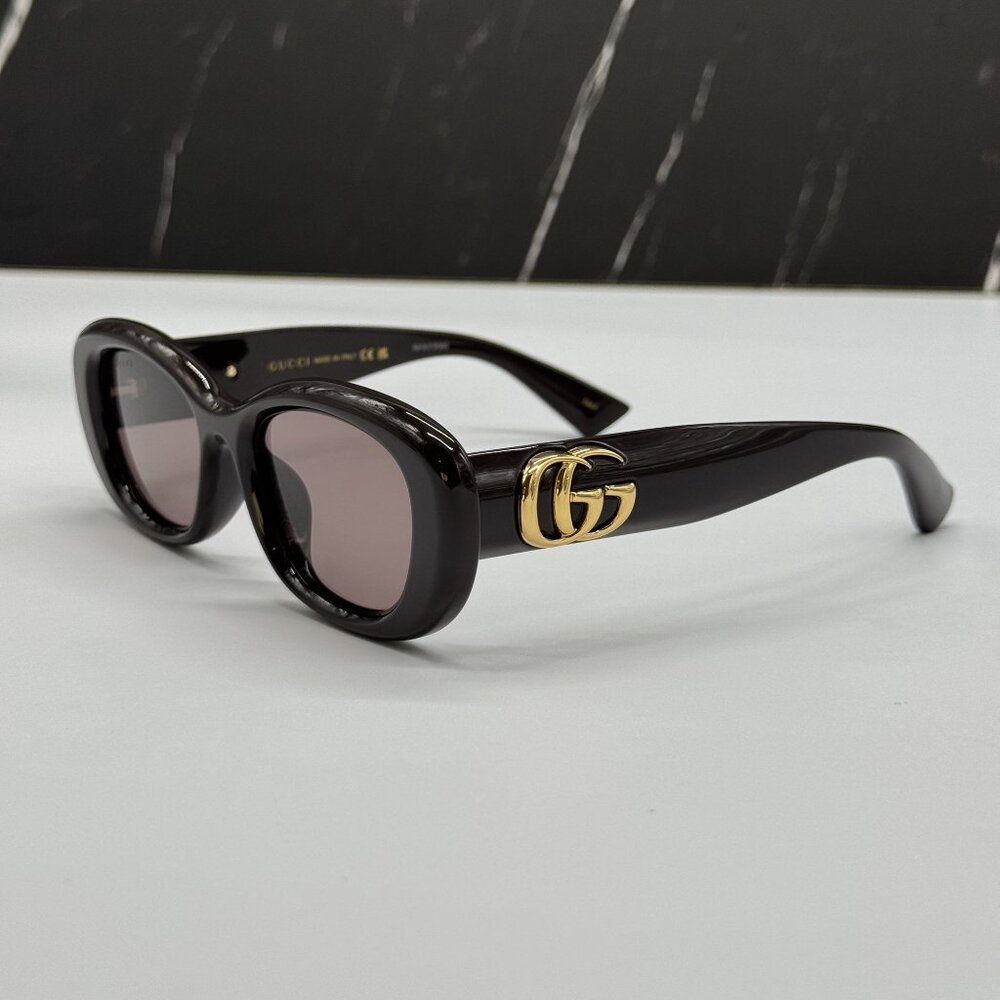 NEW GUCCI SUNGLASSES BROWN WOMEN EYEWEAR GUCCI GG1829SK 004 - Picture 5 of 11